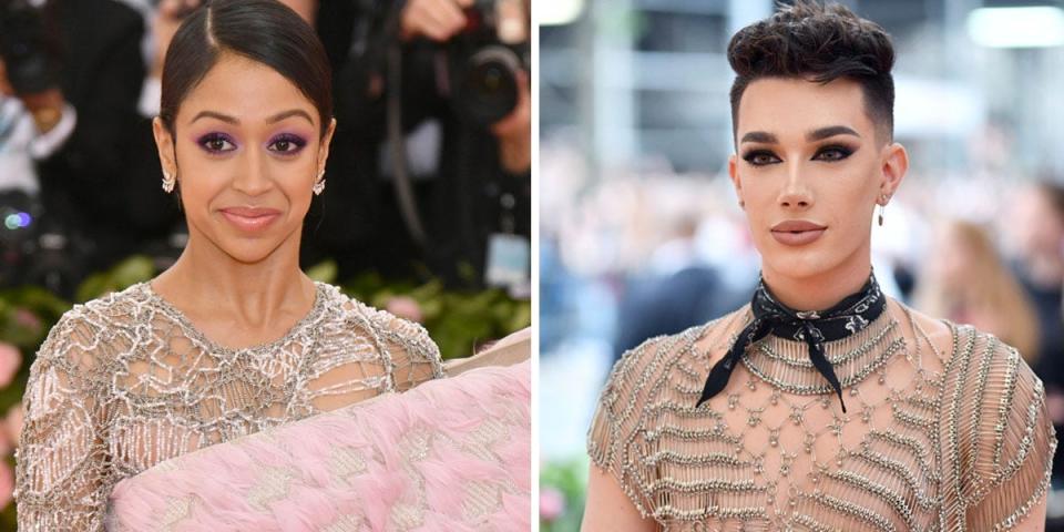 Liza Koshy and James Charles at the 2019 Met Gala.