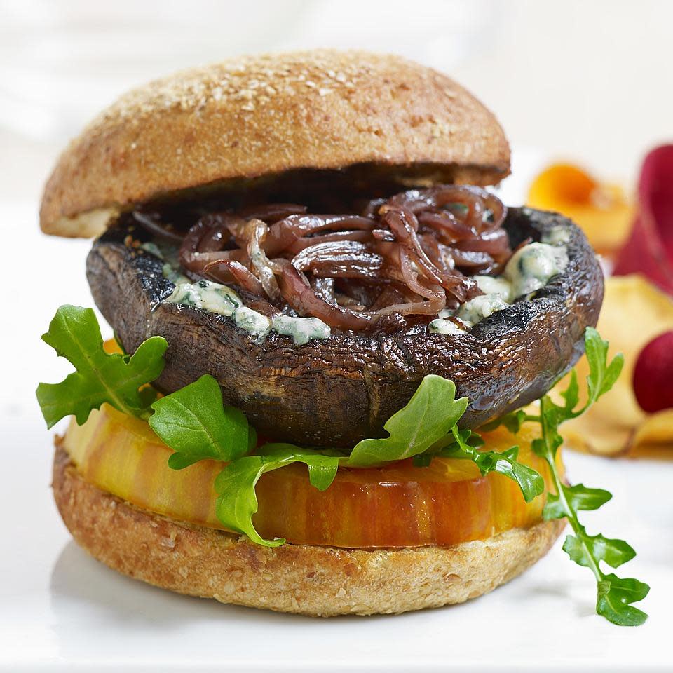 Blue Cheese Portobello Burgers