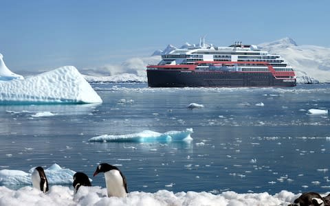 Roald Amundsen at sea - Credit: Roald Amundsen