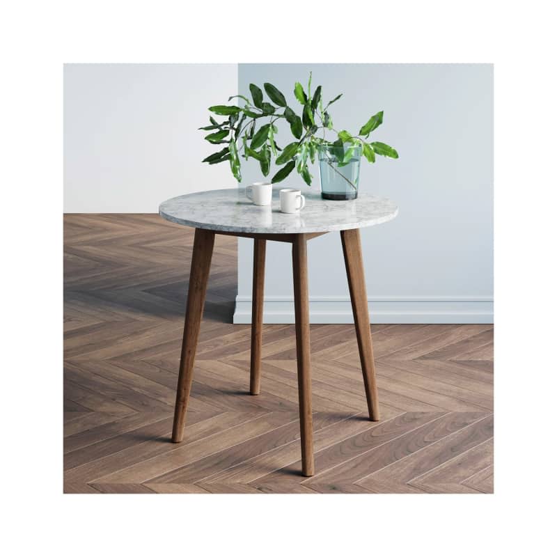 Faux Marble Bistro Dining Table