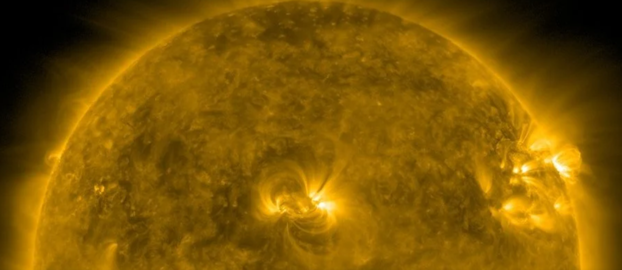 The flare blasted out at the weekend (NASA) 