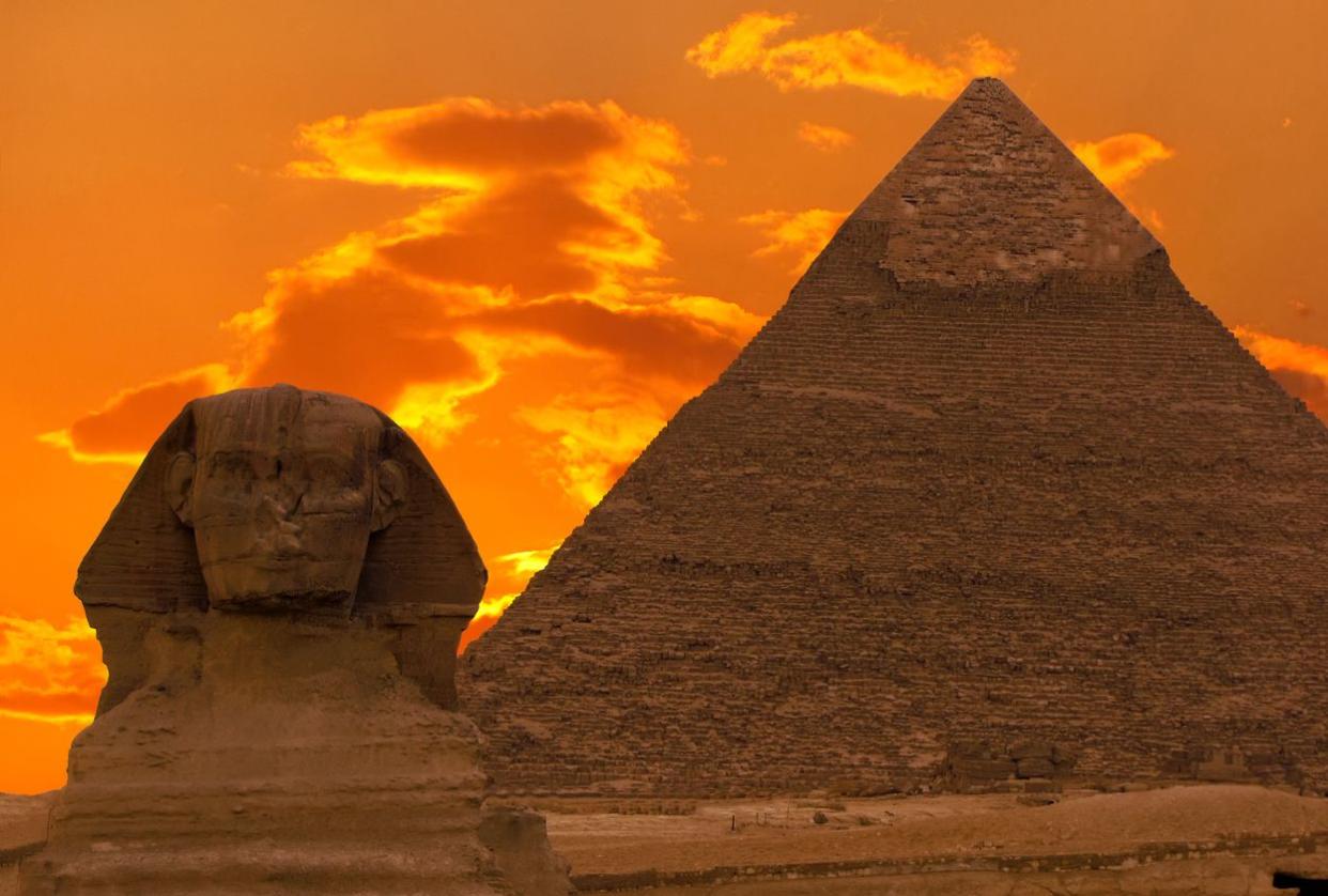 The Sphinx and Great Pyramid, Egypt