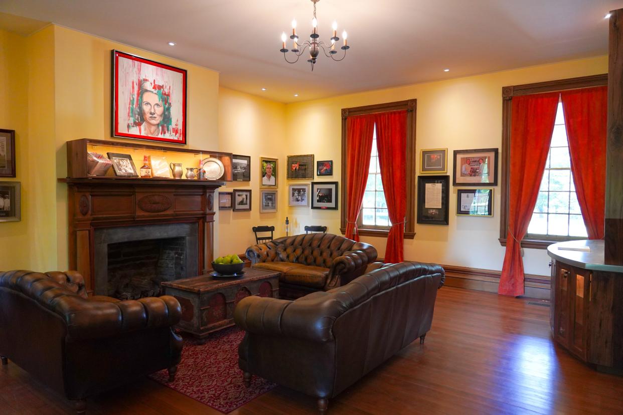 The parlor at The Samuels House in Cox’s Creek, Kentucky.