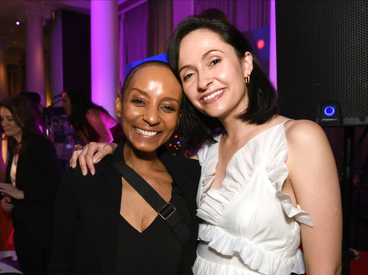 Adele Roberts and partner Kate Holderness at the DIVA Awards 2022 at The Waldorf Hilton Hotel (Nicky J Sims/Getty Images for DI)