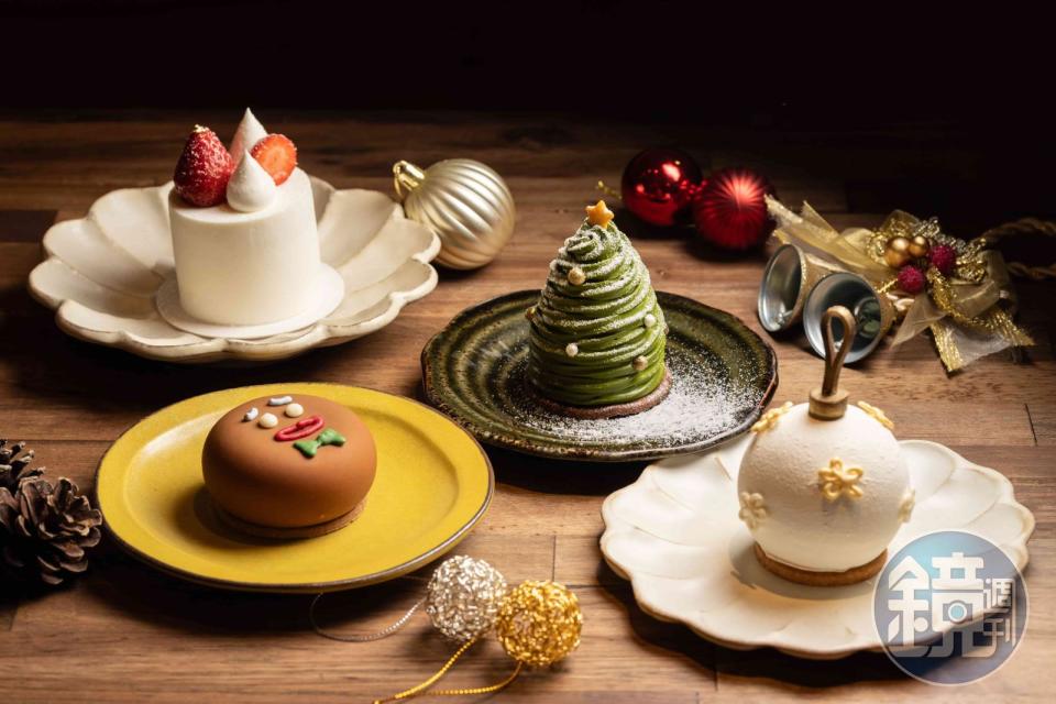 「木白咖啡甜點店」推出的期間限定耶誕、冬季甜點光用看的就能感受到療癒。