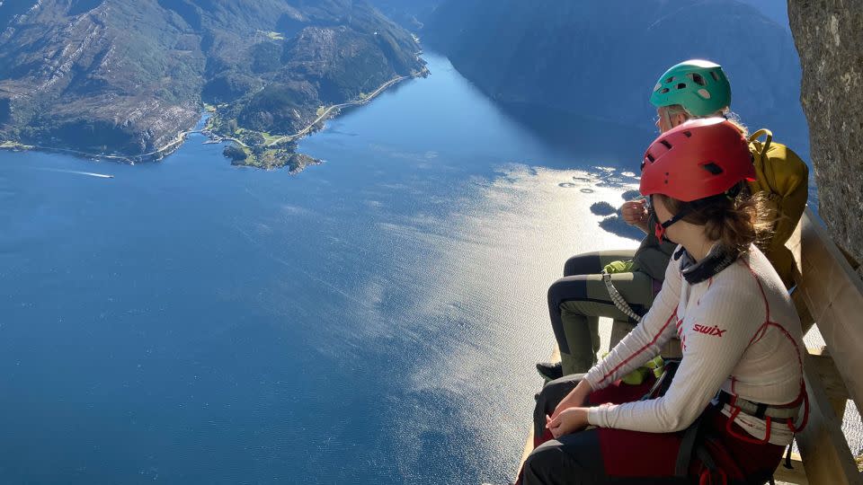 Hornelen's via ferrata offers incredible views along the way and at the top. - Norges Boltefond/Hornelen Via Ferrata/Visit Nordfjord