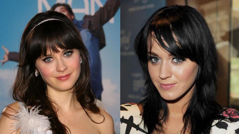 Zooey Deschanel and Katy Perry