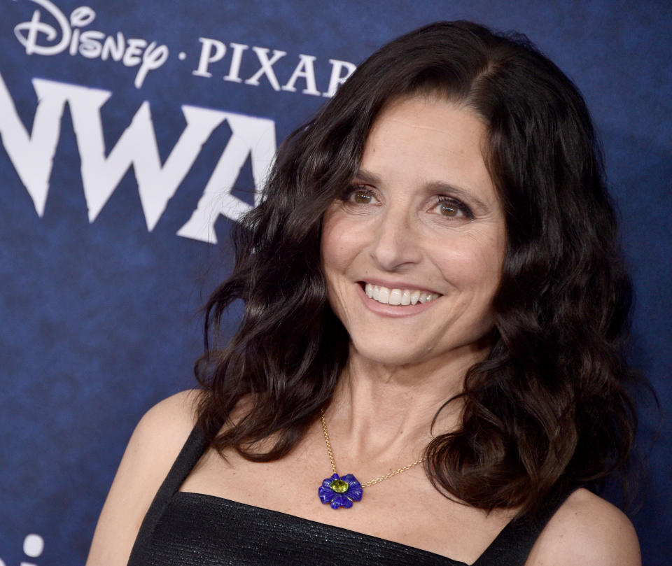 Julia Louis-Dreyfus attends the Premiere Of Disney And Pixar's "Onward" on February 18, 2020<span class="copyright">Gregg DeGuire—FilmMagic</span>