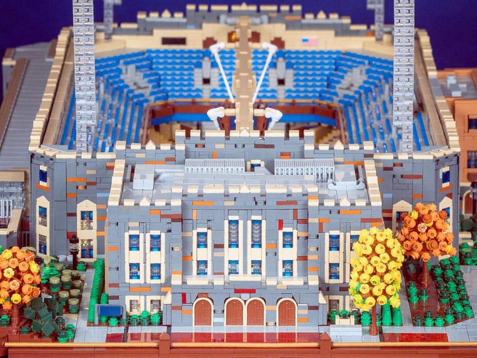 Scott Walker’s Lego creation of Duke’s Cameron Indoor Stadium uses 15,000 bricks and is detailed down to the brass railings.