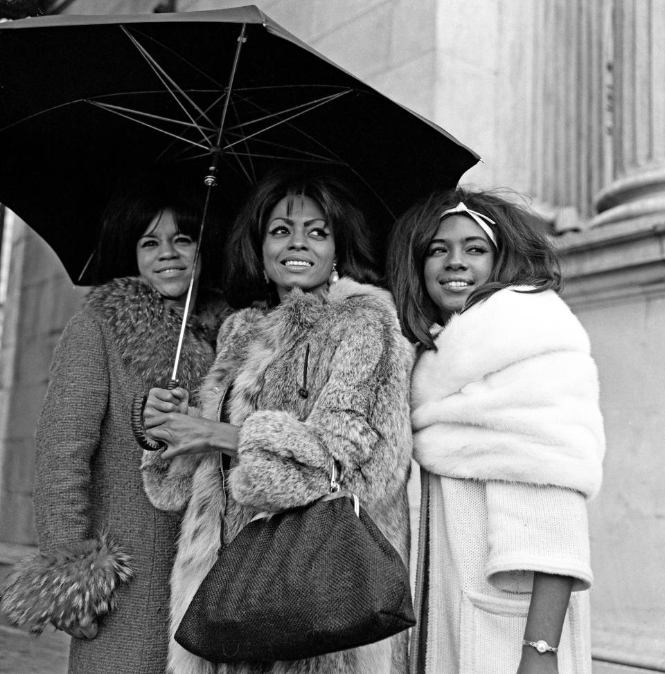 The Supremes at Marble Arch on a visit to London with the Tamla Motown groups - Daily Mirror/Mirrorpix/Mirrorpix via Getty Images