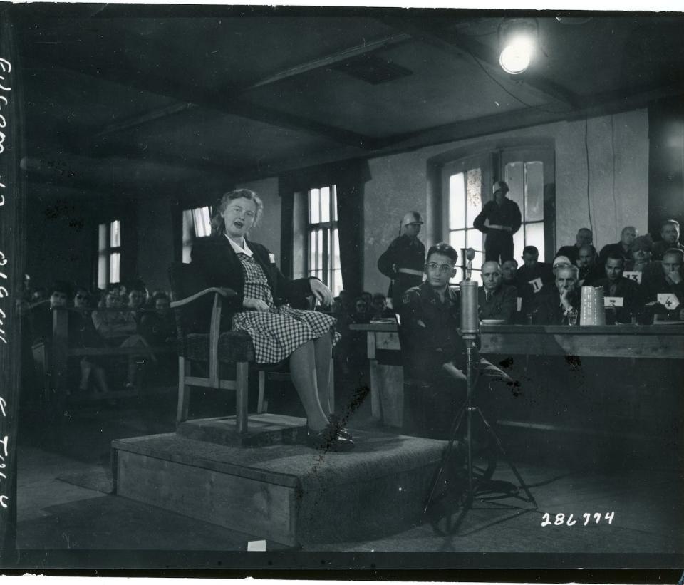 Ilse Koch on trial. Author provided