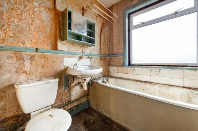 Hygiene factor: complete strip out of the bathroom would appear to be in order (handout)