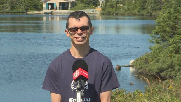 Mount Pearl soccer and floor hockey star Andrew Hynes will help carry the Flame of Hope from Moscow to Kazan, Russia where it will light the 2022 Special Olympics Commemorative Cauldron. (Emma Grunwald/CBC - image credit)