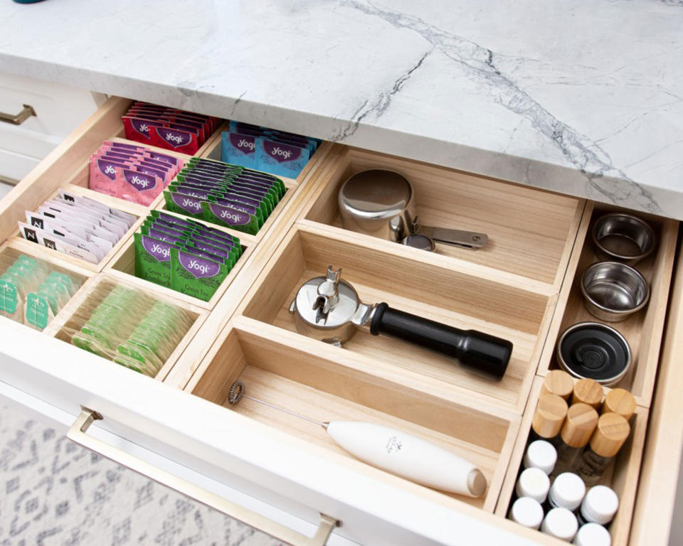 6. Go small-scale with a coffee drawer