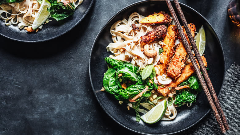 tempeh noodle dish