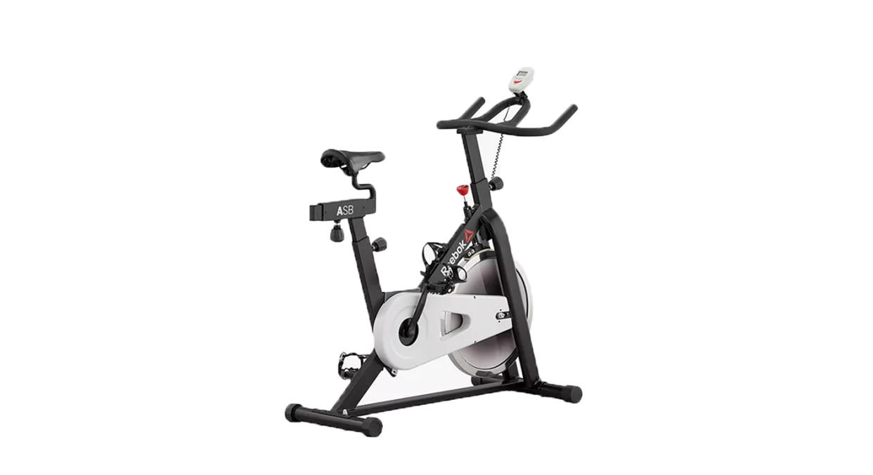 John Lewis has plenty of exercise bikes to shop - this Reebok one break pad resistance and 6 console features. 