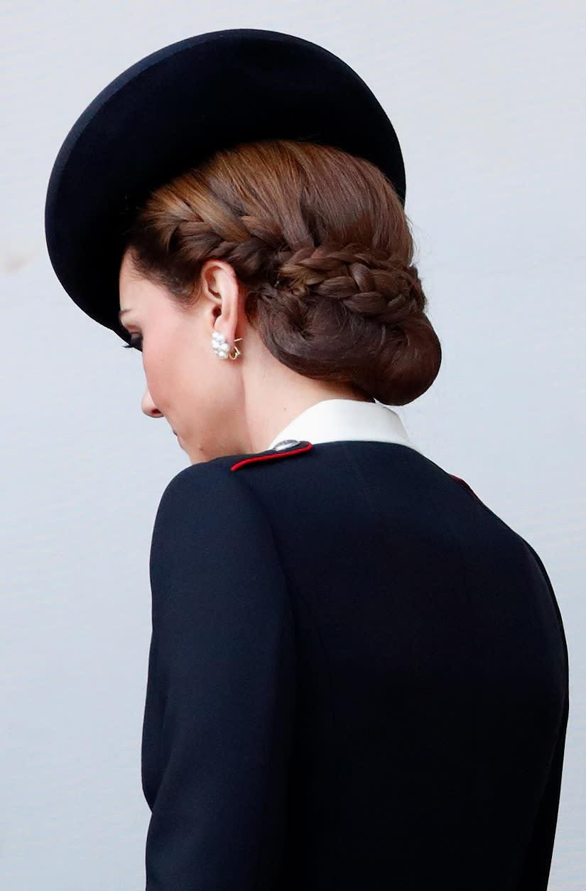 The Duchess of Cambridge at the annual Remembrance Sunday Service in London in November 2018