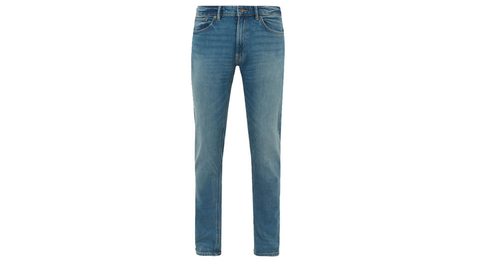 Slim Fit Vintage Wash Stretch Jeans