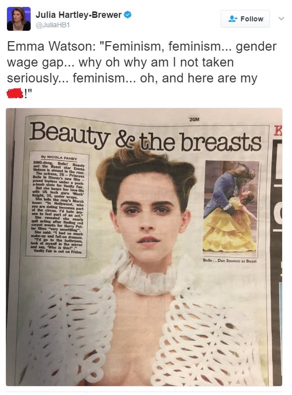 Emma Watson Hits Back At People Who Branded Her A Feminist Hypocrite