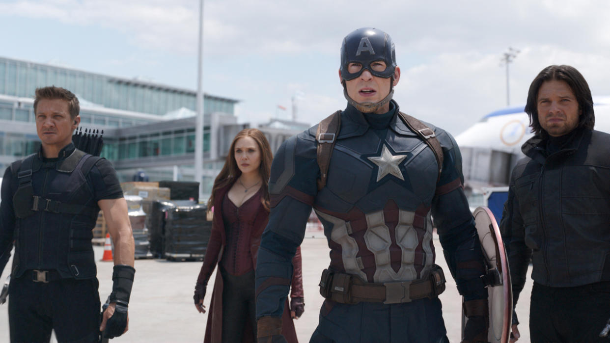  Team Cap in Captain America: Civil War. 