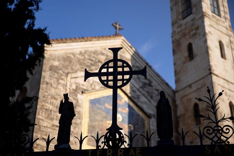 The Wider Image: A drone's eye view of the Holy Land as Christians look to Easter