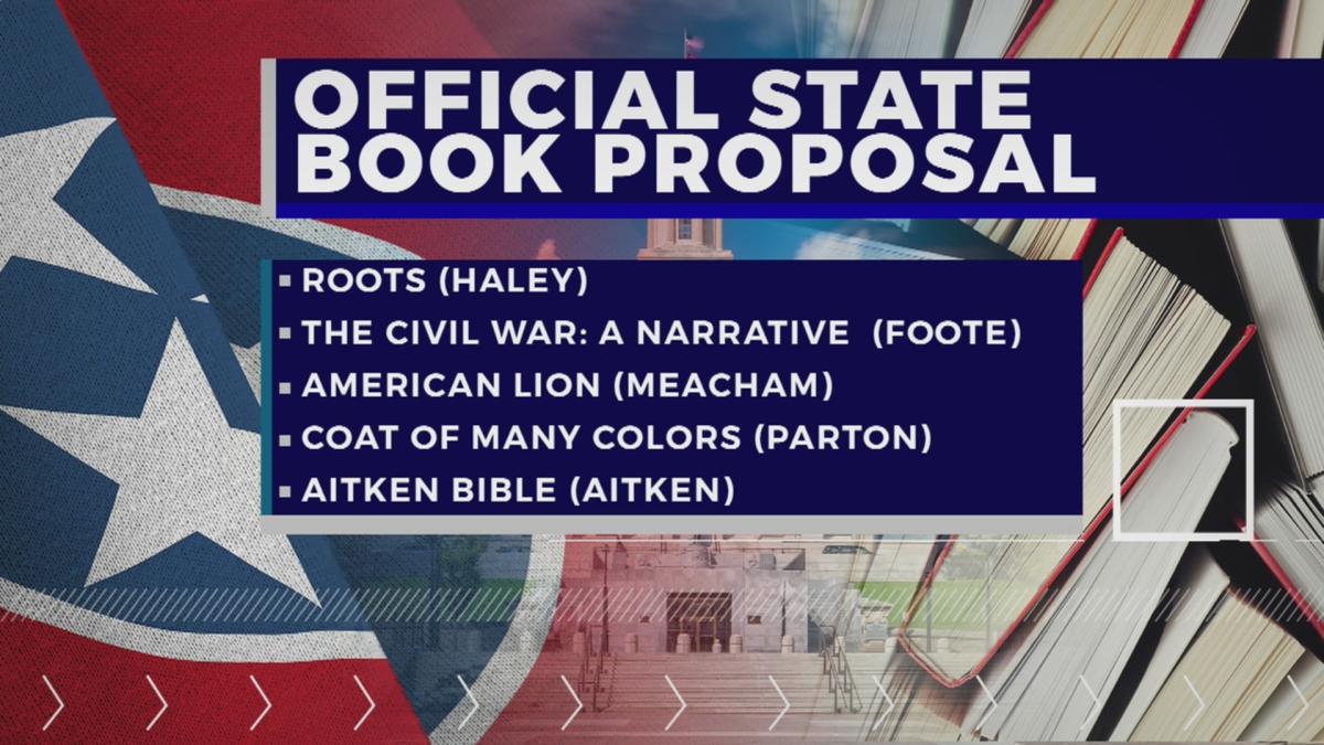 Tennessee House Passes Bill To Adopt 10 Official State Books