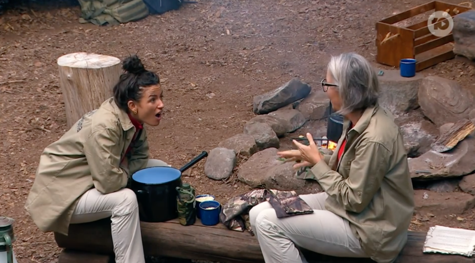 Aesha was surprised to hear Liz's struggles. Photo: Ten