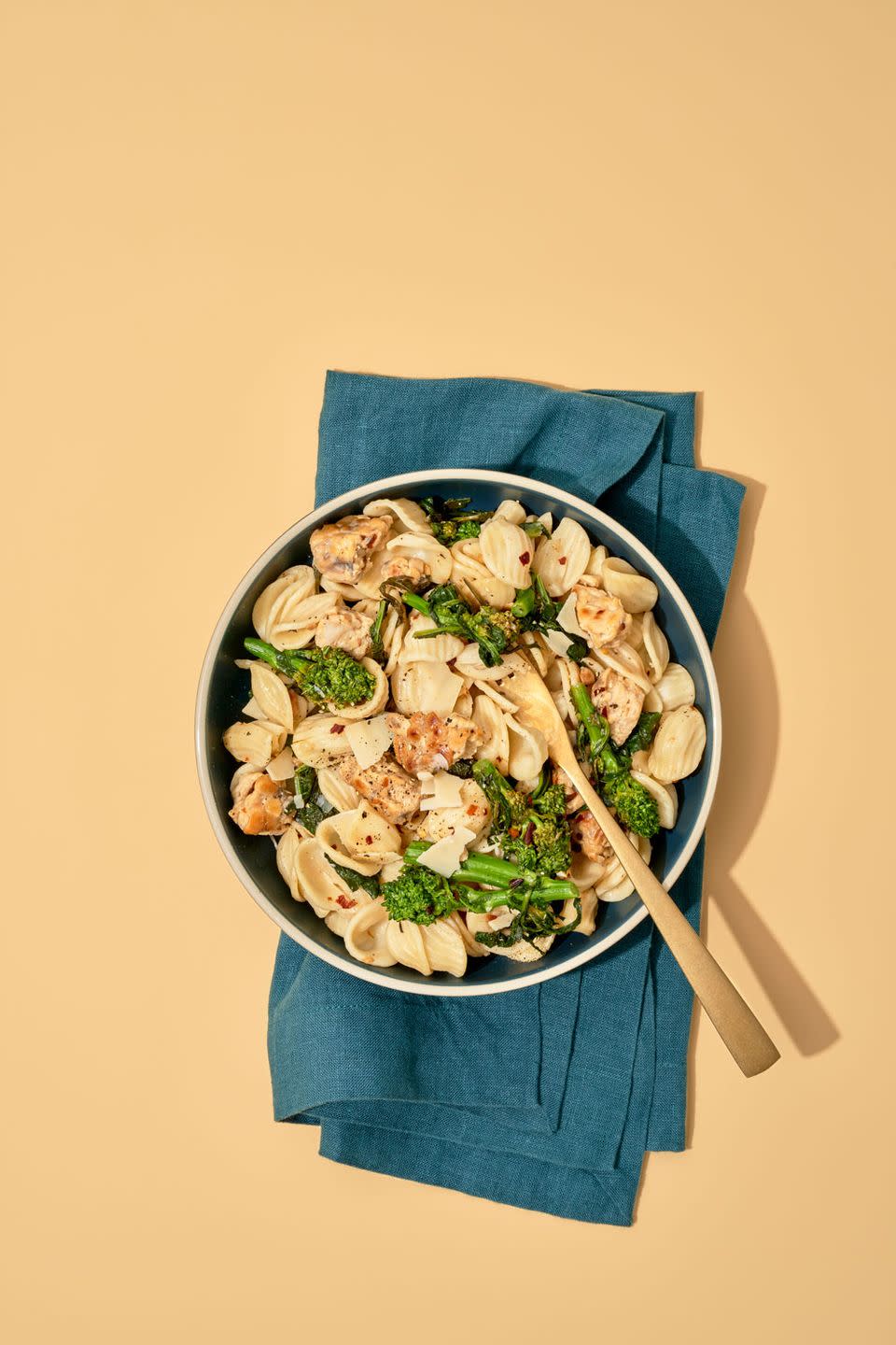 tempeh broccoli rabe orecchiette