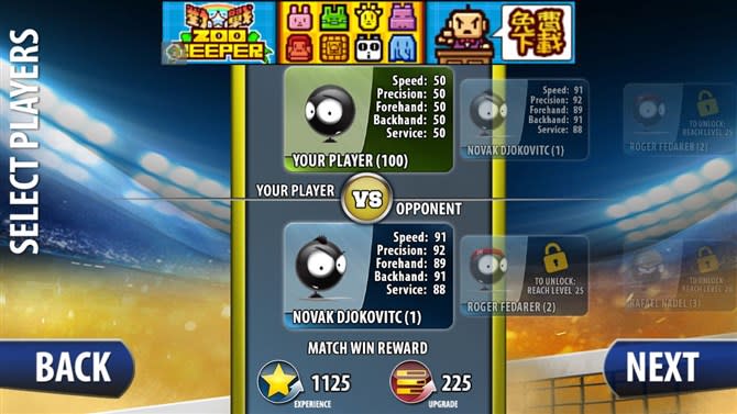 7/31 iOS限免《Stickman Tennis 2015》真實到讓你摔拍的網球遊戲！