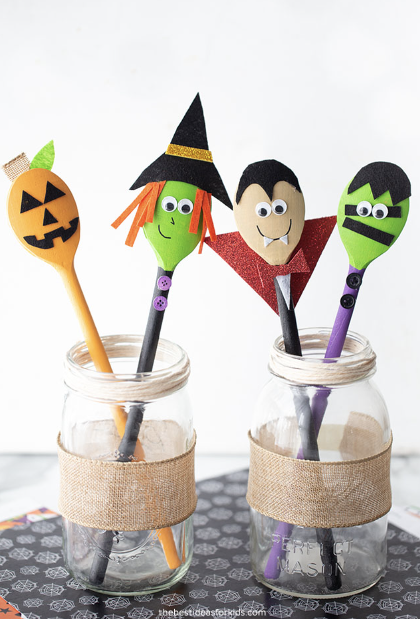 Wooden Monster Spoons