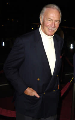 Christopher Plummer at the Hollywood premiere of Warner Bros. Alexander