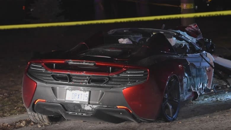 $300,000 McLaren sports car destroyed in crash, driver charged