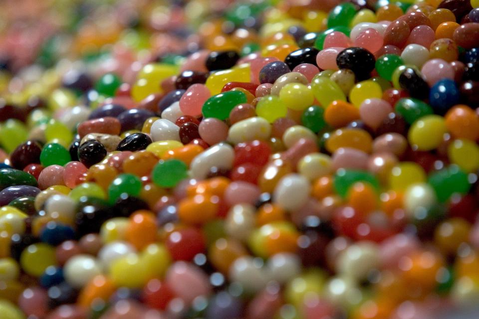 Jelly beans are a popular candy around Easter time.