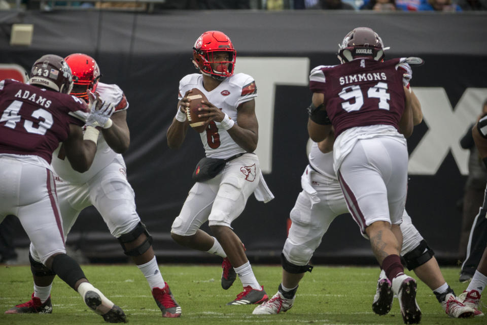 Louisville quarterback Lamar Jackson will be one of the draft's most debated players. (AP)