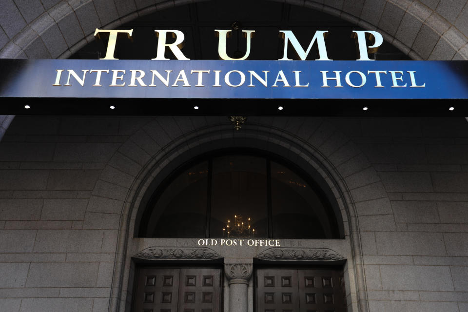 A view of Trump International Hotel in Washington D.C, on Oct. 18, 2021. / Credit: Yasin Ozturk/Anadolu Agency via Getty Images