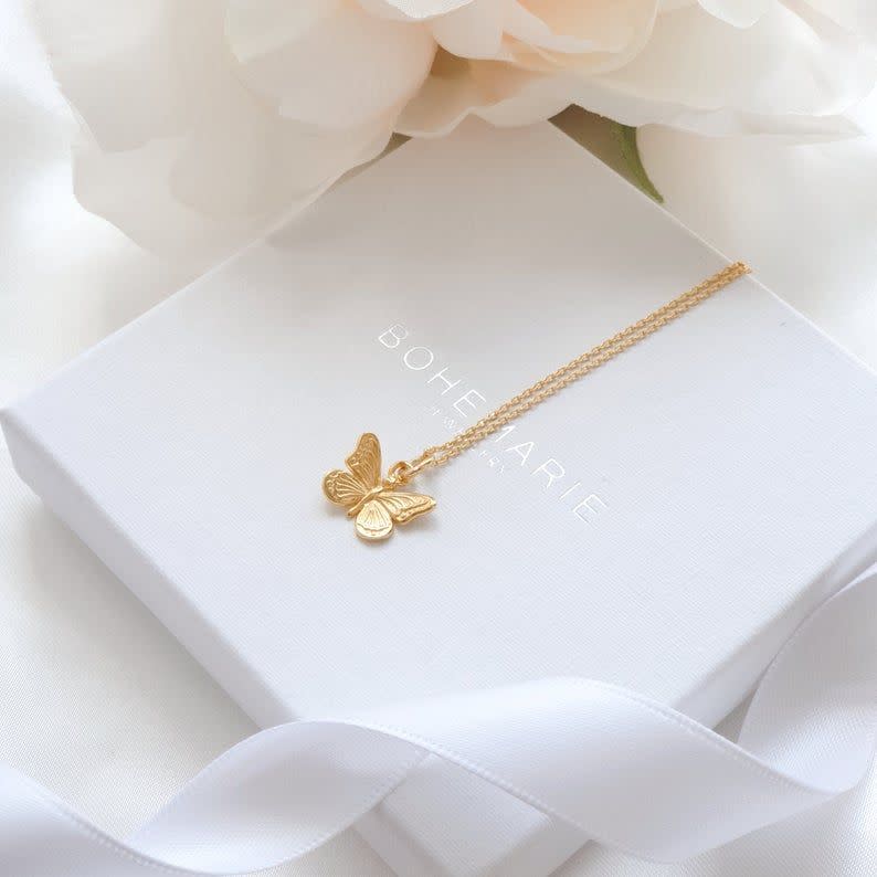 Gold Butterfly Necklace