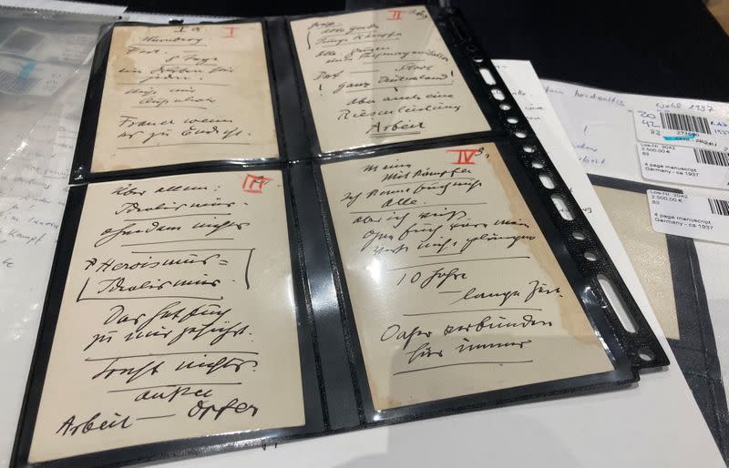 Hitler artefacts for a speech are auctioned in Munich