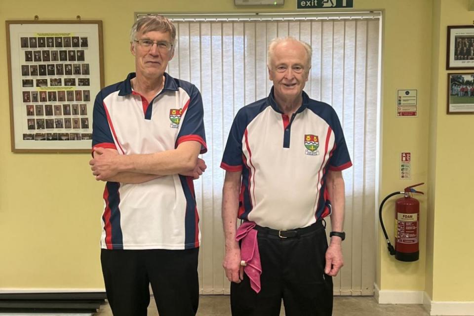 The winning Ross Bowling Club pair of Gary Peachey (left) and David Millington Jones <i>(Image: Submitted)</i>