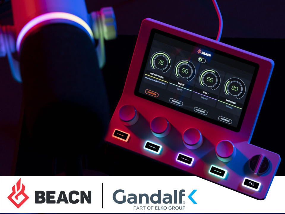BEACN's audio app mixer for content creators, BEACN Mix Create, will be available through Gandalf Distribution AB - photo credit: BEACN 2024