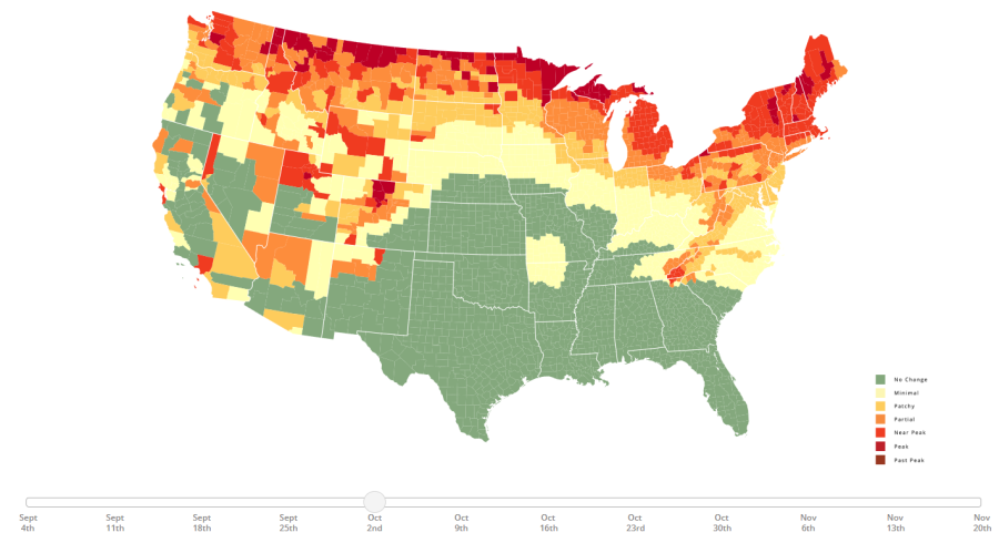 Fall Colors Map