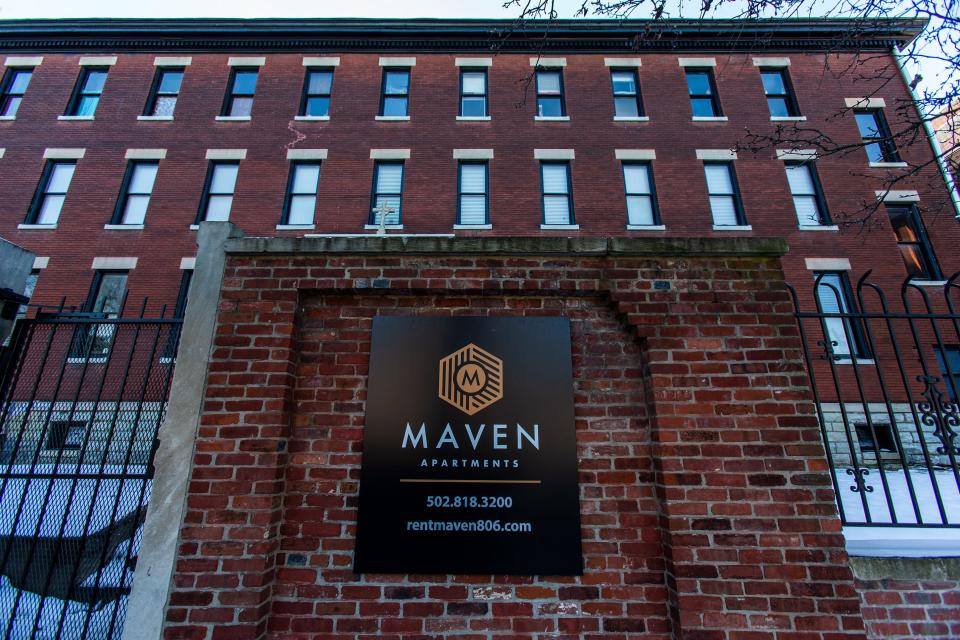 The Maven @ 806 Apartments at 806 E. Chestnut St. opened in 1858 as the Ursline Catholic Sister's School and now offers modernized one and two-bedroom apartments.