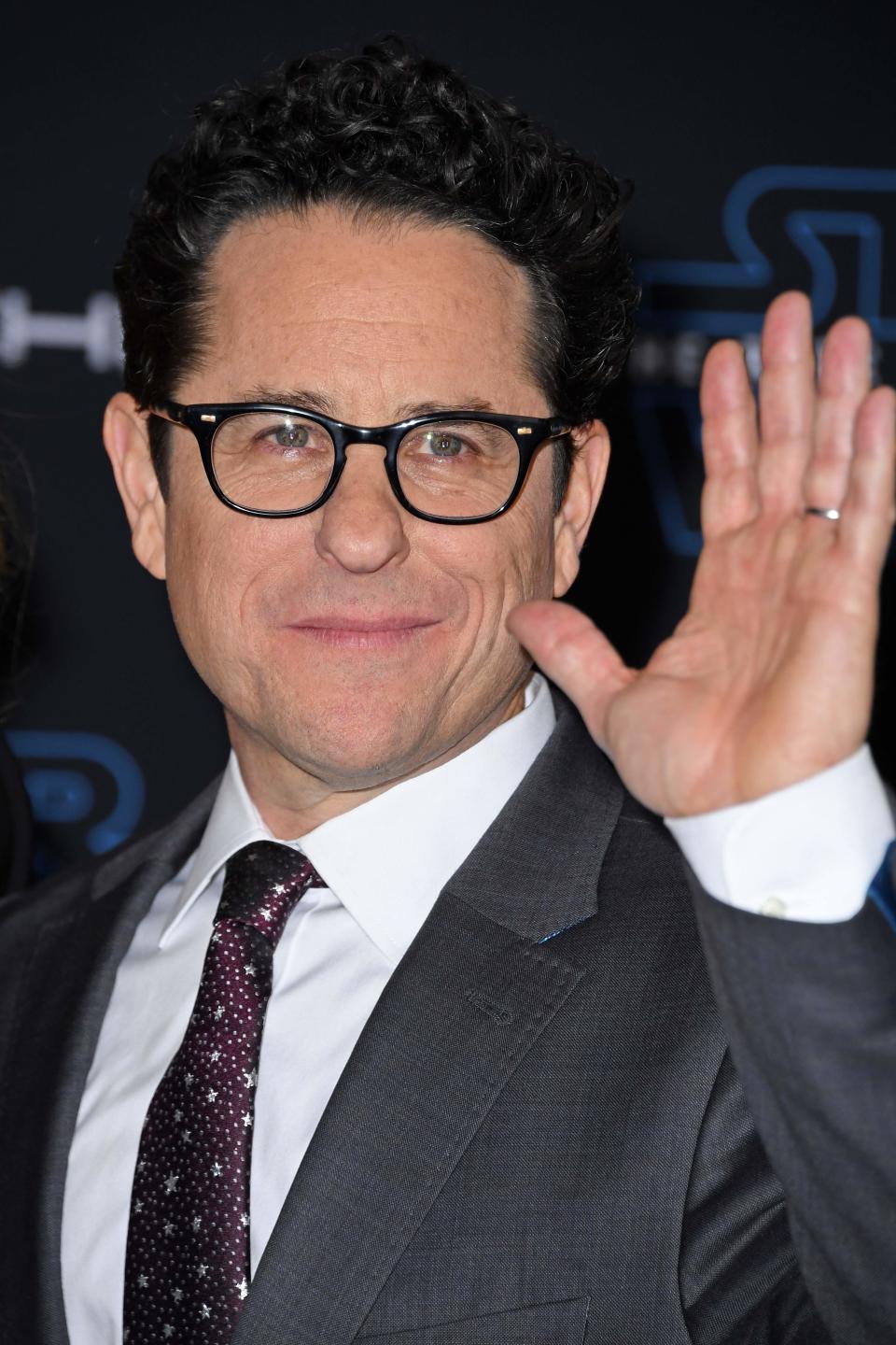 J.J. Abrams arrived for the world premiere of "Star Wars: The Rise of Skywalker" nervous about people finally seeing the film.