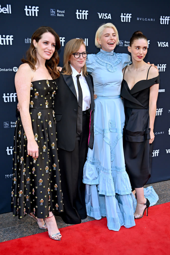 (L-R) Claire Foy, Sarah Polley, Jessie Buckley, and Rooney Mara attend the “Women Talking” Premiere during the 2022 Toronto International Film Festival at Princess of Wales Theatre on Sept.13, 2022, in Toronto, Ontario. - Credit: Amanda Edwards/Getty Images