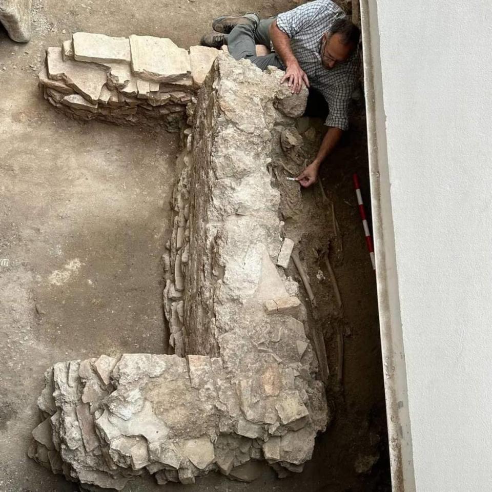 The tomb was dated to between the fifth and seventh centuries A.D., officials said.