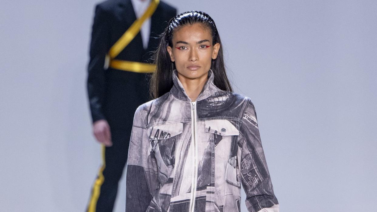 new york, usa september 08 a model walks the runway during the helmut lang ready to wear springsummer 2024 fashion show as part of the new york fashion week on september 08, 2023 in ny photo by victor virgilegamma rapho via getty images