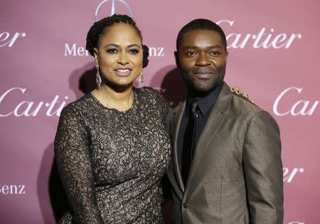 Director Ava DuVernay (L) and actor David Oyelowo pose at the 26th Annual Palm Springs International Film Festival Awards Gala in Palm Springs, California, January 3, 2015. REUTERS/Danny Moloshok