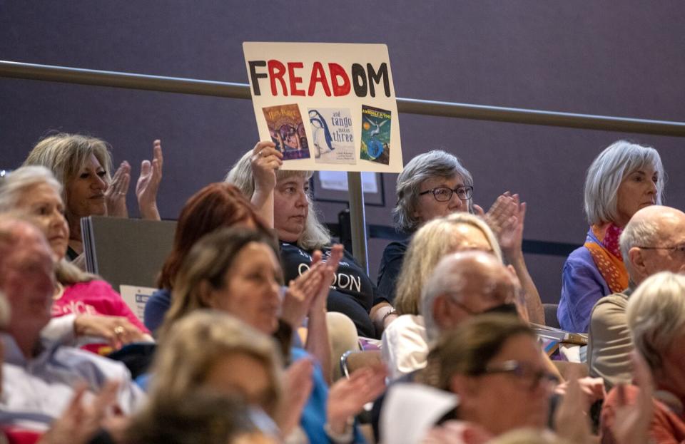 Huntington Beach library protest