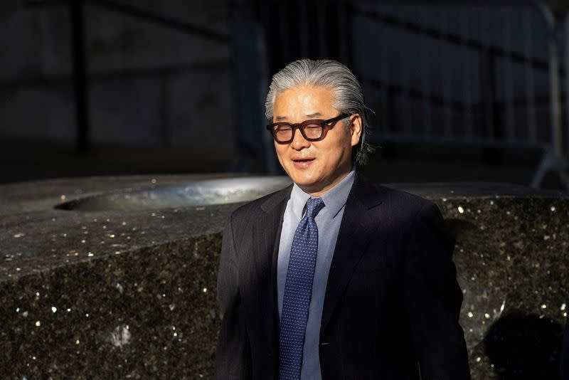 FILE PHOTO: Sung Kook 'Bill' Hwang, the founder and head of the private investment firm Archegos arrives at Federal Court in New York