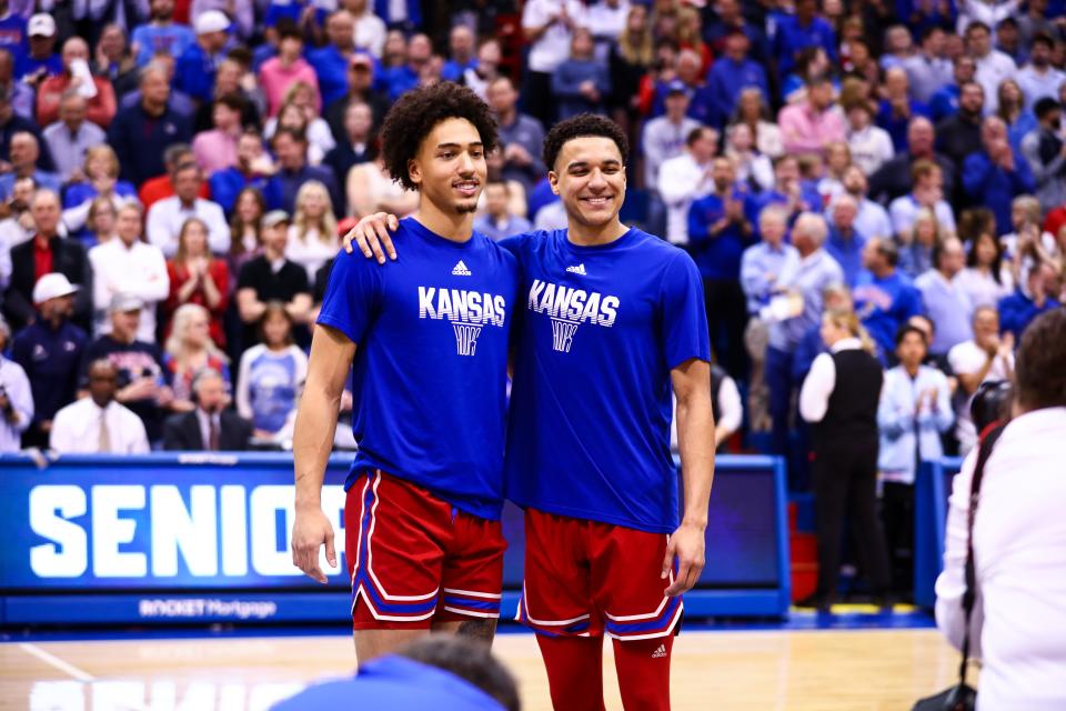 Jalen Wilson and Kevin McCullar Jr. will be two of Kansas' representatives at this year's NBA combine.