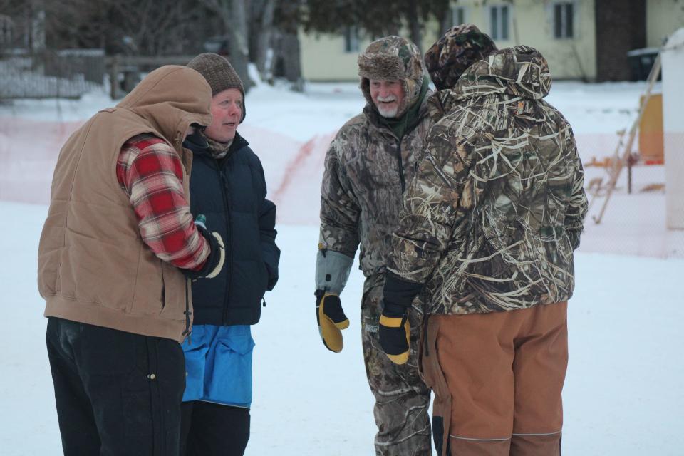 Despite the freezing temperatures, there were plenty of smiles on the faces of the attendees who were present for the start of sturgeon season on Black Lake Saturday morning. Many of those people took part in the Shivaree activities on Friday and Saturday.